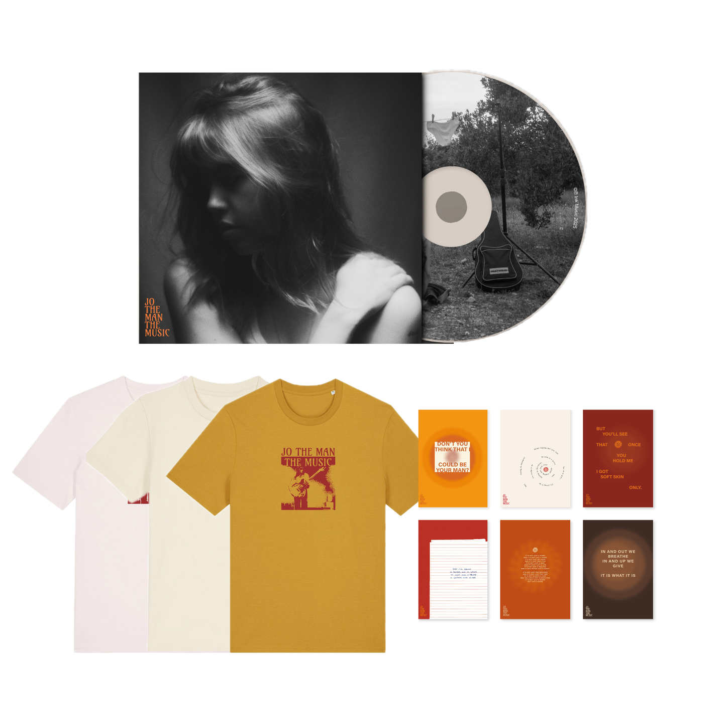 Jo The Man The Music: Bundle CD + Shirt + Postkarten